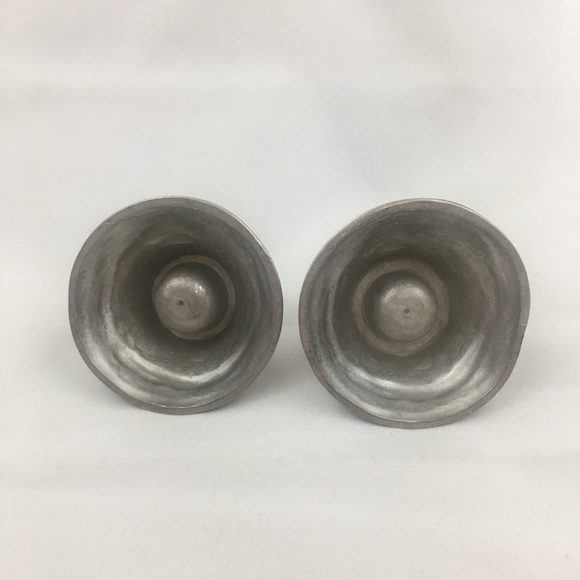 Vintage 1997 Seagull Canada Pewter Etain Zinn Pewter Candle Holders - Picture 11 of 16